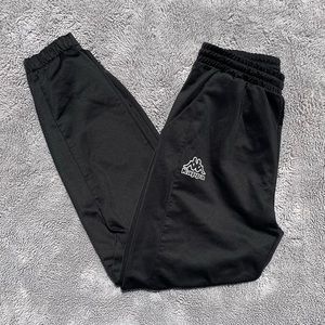 Black Kappa track pants